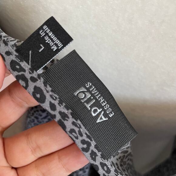 Gray Leopard Sheer Cami Tank Top Animal Print Y2K 2000s Indie Sleaze Large - Picture 4 of 7